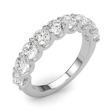 U-Prong Wedding Band – Lab Diamond Wedding Band in 18K Gold | Just Brilliant – lifestyle view