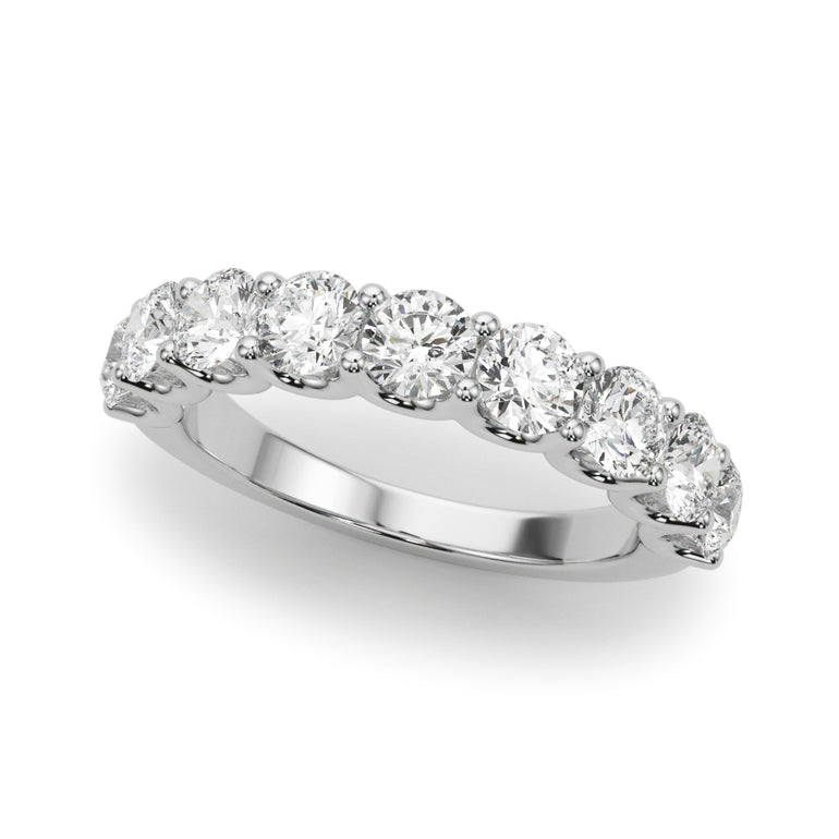 U-Prong Wedding Band – Radiant Lab Diamond Wedding Band in 18K Gold | Just Brilliant