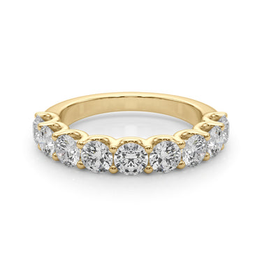 U-Prong Wedding Band – Lab Diamond Wedding Band in 18K Gold | Just Brilliant – view 8