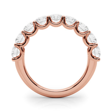 U-Prong Wedding Band – Lab Diamond Wedding Band in 18K Gold | Just Brilliant – view 12