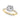 Round Hidden Halo Engagement Ring – Round Lab Diamond Engagement Ring in 18K Gold | Just Brilliant – side view
