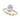 Hidden Halo Oval Engagement Ring – Oval Lab Diamond Engagement Ring in 18K Gold | Just Brilliant – angle view