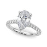 Ps Hidden Halo Engagement – Pear-Shaped Lab Diamond Jewelry in 18K Gold | Just Brilliant