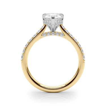 Ps Hidden Halo Engagement – Lab Diamond Jewelry in 18K Gold | Just Brilliant – view 7