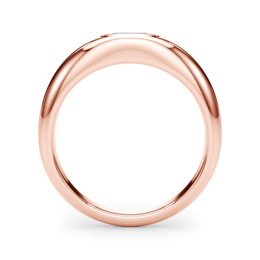 Domed Bezel Set Oval Engagement Ring – Oval Lab Diamond Engagement Ring in 18K Gold | Just Brilliant – view 11