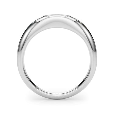 Modern Emerald Cut Bezel Set Engagement Ring – Emerald Cut Emerald Engagement Ring in 18K Gold | Just Brilliant – detail view