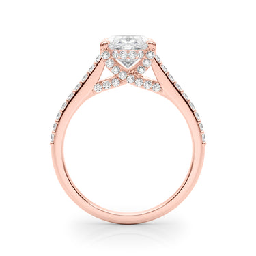 Accented Trellis Oval Engagement Ring – Oval Lab Diamond Engagement Ring in 18K Gold | Just Brilliant – view 11