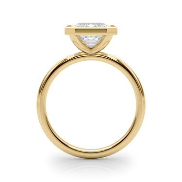 Solitaire Bezel Set Engagement Ring – Lab Diamond Engagement Ring in 18K Gold | Just Brilliant – view 7