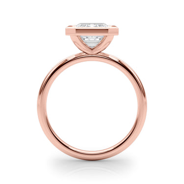 Solitaire Bezel Set Engagement Ring – Lab Diamond Engagement Ring in 18K Gold | Just Brilliant – view 11