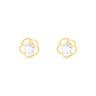 Gardenia Glow Earrings by Just Brilliant – 2ct lab diamond floral earrings in 18K white gold