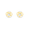 Gardenia Glow Earrings by Just Brilliant – 2ct lab diamond floral earrings in 18K yellow gold