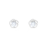 Gardenia Glow Earrings by Just Brilliant – 1ct lab diamond rose-shaped earrings in 18K yellow gold
