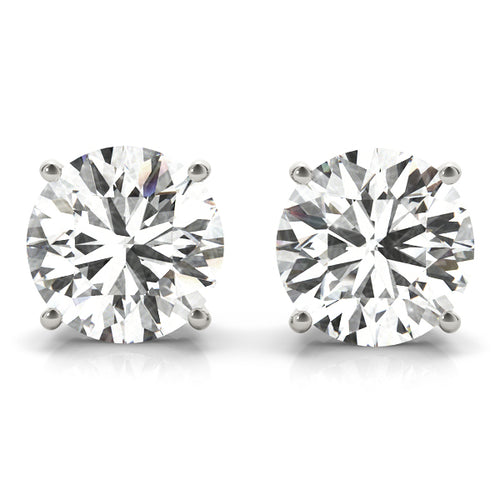 Round 4-Prong Solitaire Studs