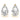 10mm 4Pr Prong V Cnr Ear 2Wi – Lab Diamond Jewelry in 18K Gold | Just Brilliant – angle view
