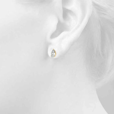 10mm 4Pr Prong V Cnr Ear 2Wi – Lab Diamond Jewelry in 18K Gold | Just Brilliant – view 10