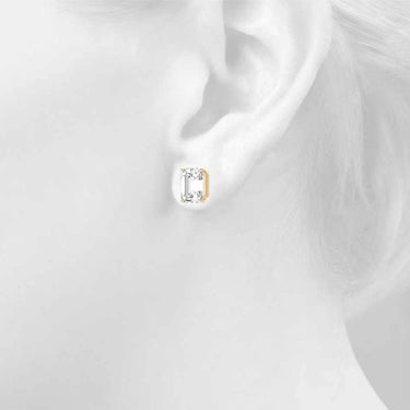 10mm 4Pr Em 2Wire Ear – Lab Diamond Jewelry in 18K Gold | Just Brilliant – view 10