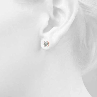4-Prong Round Screwback Mounting – Round Lab Diamond Jewelry in 18K Gold | Just Brilliant – view 15