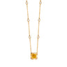 Golden Halo Pendant by Just Brilliant – 8.5ct fancy yellow lab diamond pendant in 18K yellow gold