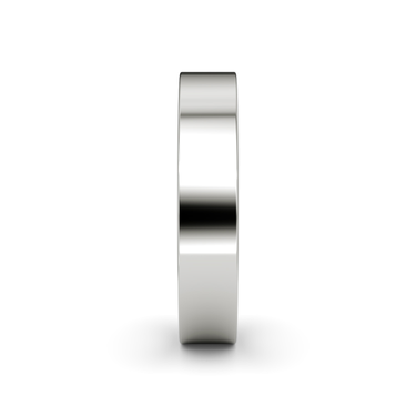 Just Brilliant pavé border band, 18K White Gold, side view
