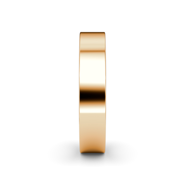 Just Brilliant pavé border band, 18K Rose Gold, side view