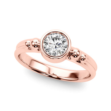 Bezel Set Fashion Ring – Lab Diamond Ring in 18K Gold | Just Brilliant – view 9