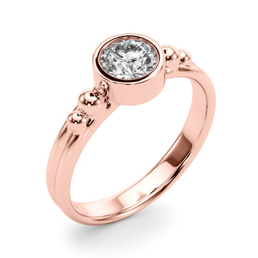 Bezel Set Fashion Ring – Lab Diamond Ring in 18K Gold | Just Brilliant – view 12