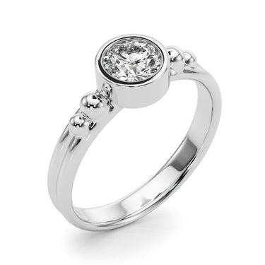 Bezel Set Fashion Ring – Lab Diamond Ring in 18K Gold | Just Brilliant – lifestyle view