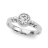Bezel Set Fashion Ring – Radiant Lab Diamond Ring in 18K Gold | Just Brilliant