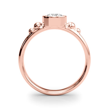 Bezel Set Fashion Ring – Lab Diamond Ring in 18K Gold | Just Brilliant – view 10
