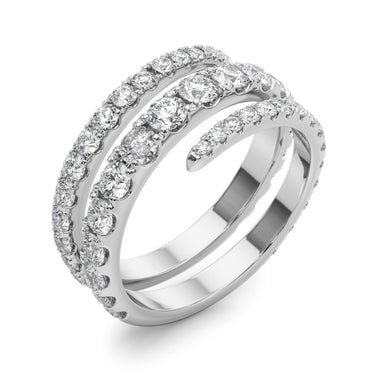Split Shank Swirl Ring – Lab Diamond Ring in 18K Gold | Just Brilliant – lifestyle view