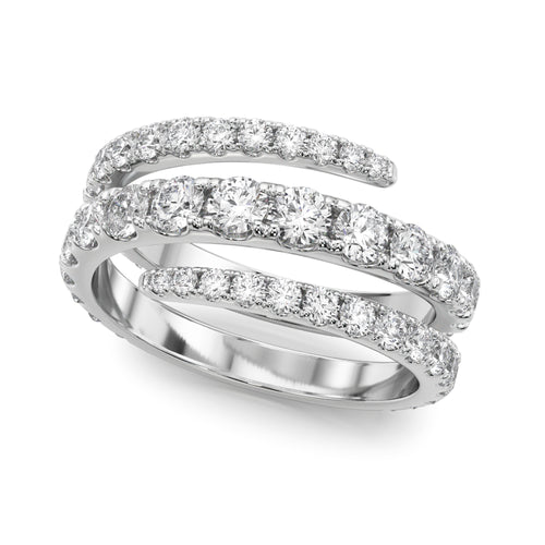 Split Shank Swirl Ring
