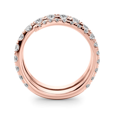 Split Shank Swirl Ring – Lab Diamond Ring in 18K Gold | Just Brilliant – view 10