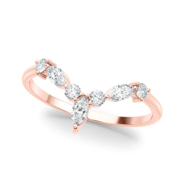 85221 Marquise & Round Band – Marquise Lab Diamond Band in 18K Gold | Just Brilliant – view 9