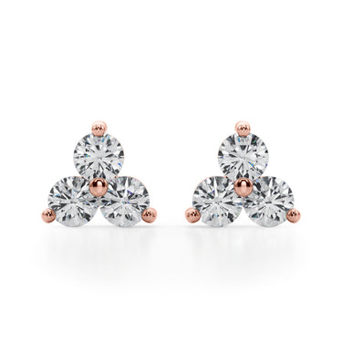40342-1/2 Earrings 3 Stone – Lab Diamond Earrings in 18K Gold | Just Brilliant – view 11