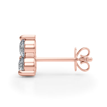40342-1/2 Earrings 3 Stone – Lab Diamond Earrings in 18K Gold | Just Brilliant – view 12