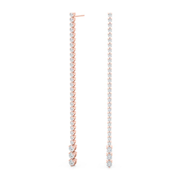 Lab-Grown Diamond Graduating Drop Earrings – Lab Diamond Drop Earrings in 18K Gold | Just Brilliant – view 14