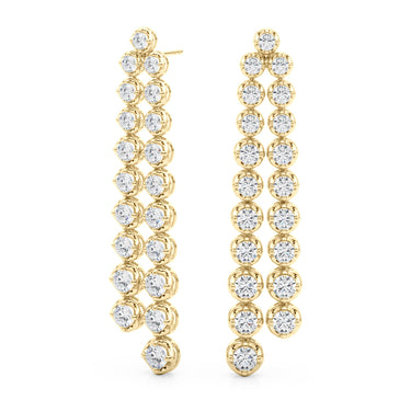 41114-2.25 Earrings – Lab Diamond Earrings in 18K Gold | Just Brilliant – view 9