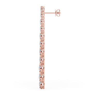 41114-2.25 Earrings – Lab Diamond Earrings in 18K Gold | Just Brilliant – view 12