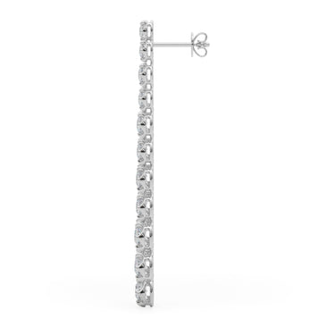 41114-2.25 Earrings – Lab Diamond Earrings in 18K Gold | Just Brilliant – detail view