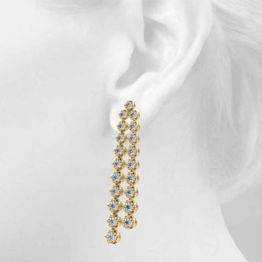41114-2.25 Earrings – Lab Diamond Earrings in 18K Gold | Just Brilliant – view 10