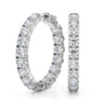 Inside Outside Hoop Earrings – Radiant Lab Diamond Hoop Earrings in 18K Gold | Just Brilliant