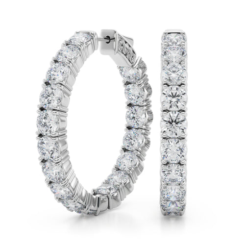 Inside Outside Hoop Earrings