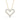 Shared Prong Heart Shape Pendant Necklace – Heart-Shaped Lab Diamond Necklace in 18K Gold | Just Brilliant – side view