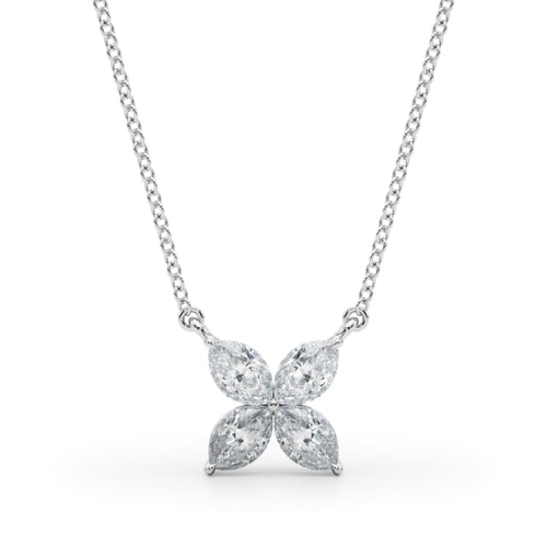 Marquise Flower Pendants