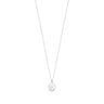 Luminous Cosmos Pendant by Just Brilliant – 1ct lab diamond halo pendant in 18K white gold