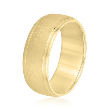 6mm Standard Weight Mens Band – Lab Diamond Men's Band in 18K Gold | Just Brilliant – lifestyle view
