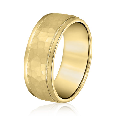 6mm Standard Weight Mens Band – Lab Diamond Men's Band in 18K Gold | Just Brilliant – lifestyle view