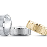 6mm Standard Weight Mens Band – Radiant Lab Diamond Men's Band in 18K Gold | Just Brilliant
