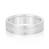 6mm Standard Weight Mens Band – Radiant Lab Diamond Men's Band in 18K Gold | Just Brilliant