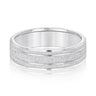 6mm Standard Weight Mens Band – Radiant Lab Diamond Men's Band in 18K Gold | Just Brilliant